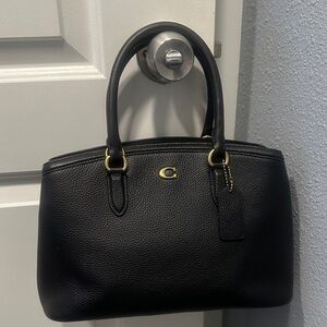 Coach Legacy Medium Black Pebbled  Leather Carryall 28